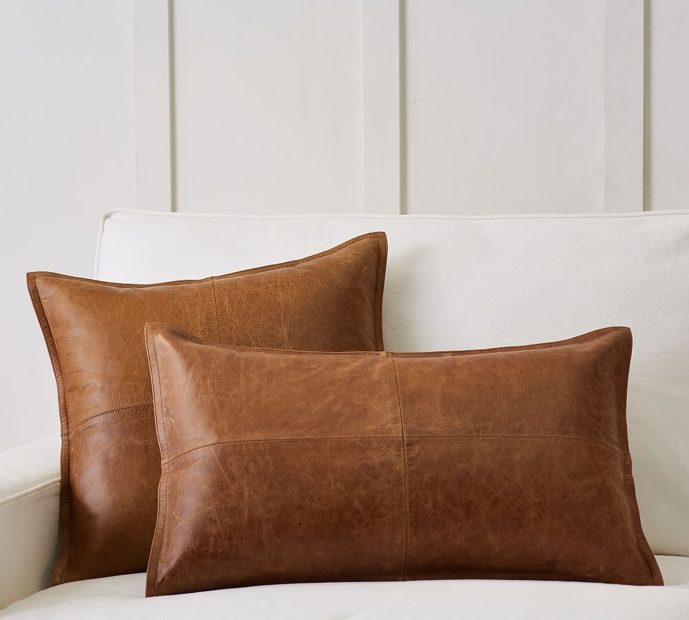 leather pillow cover testing