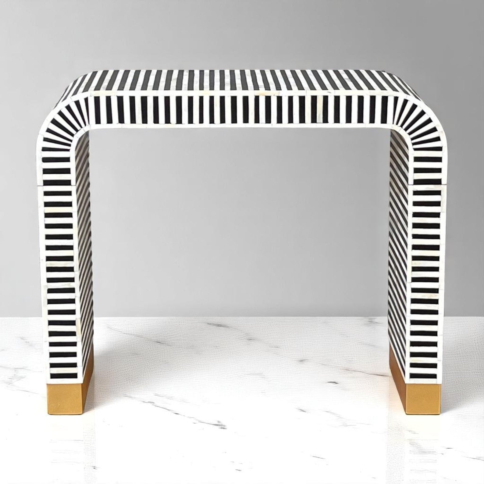 Mother of Pearl Inlay Chest, MOP 4-Drawer Dresser Cabinet, Black Mother of Pearl Inlay Furniture - Hana Exports