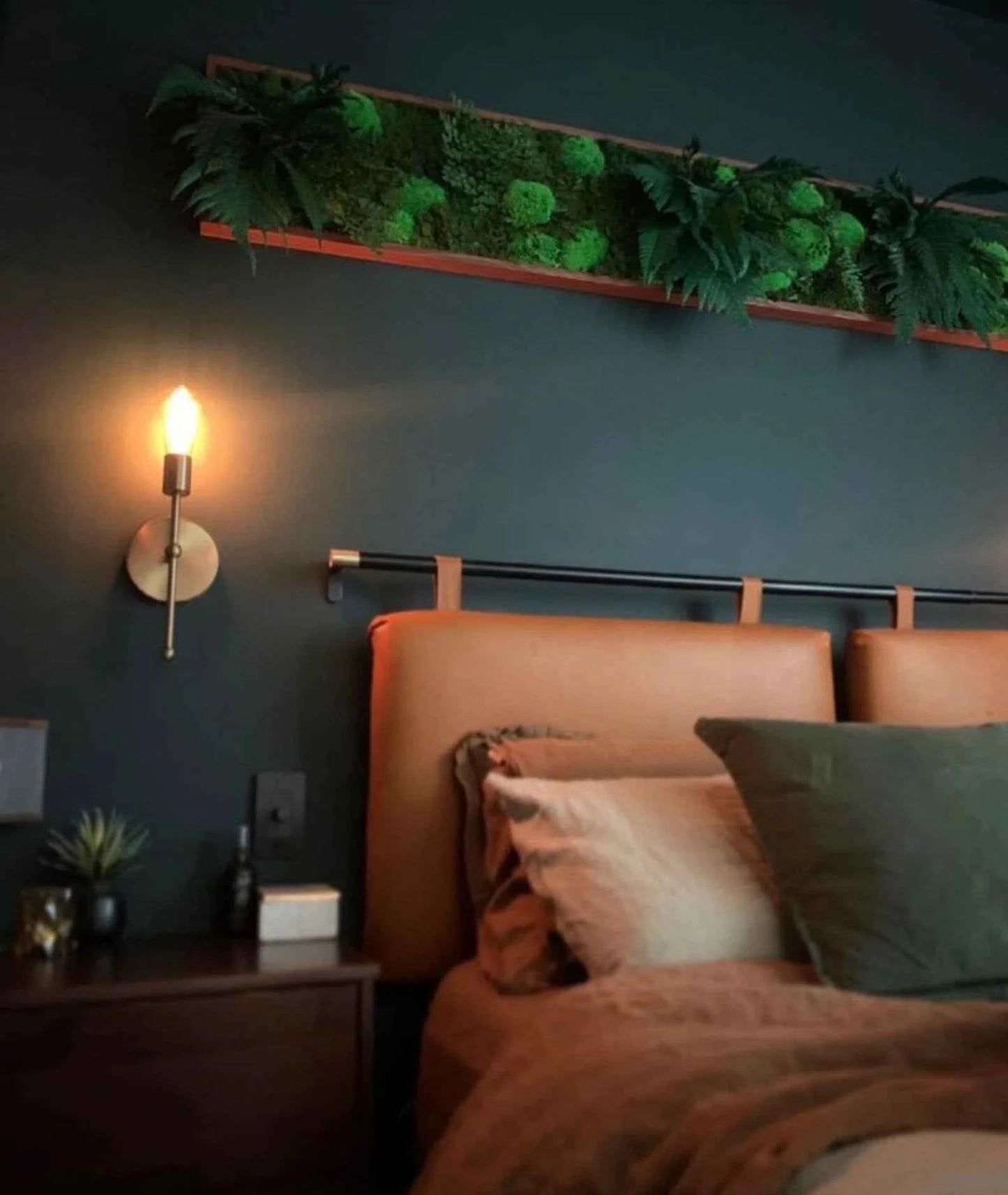Custom Genuine Leather Headboard Cover – Stylish