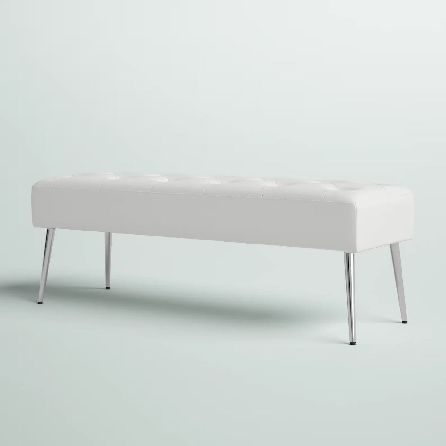Bench with Full Grain Leather Upholstered Cushion - Hana Exports