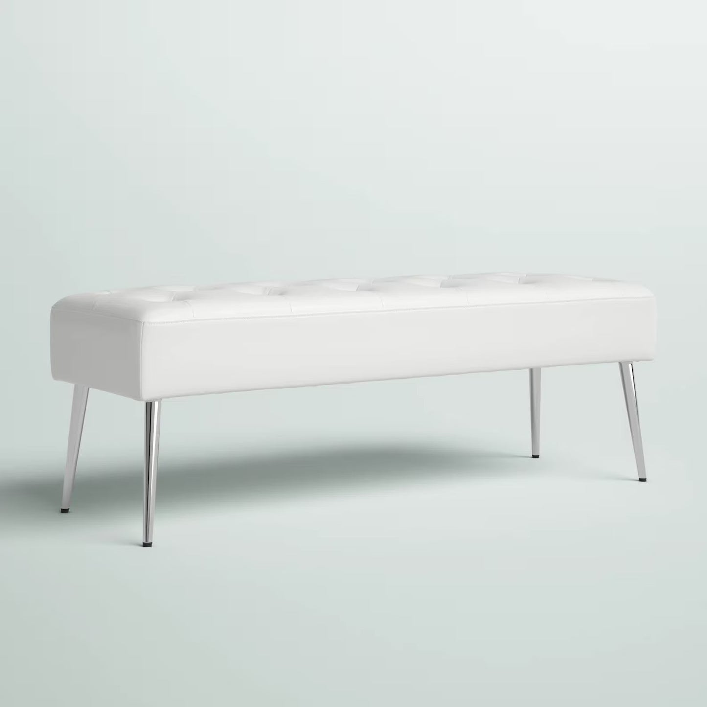 Bench with Full Grain Leather Upholstered Cushion - Hana Exports