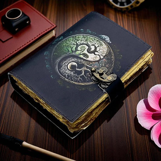 Vintage Leather Journal for Women | Handmade Buffalo Leather Diary | Travel & Prayer Notebook