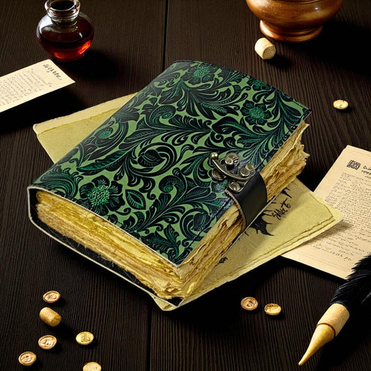 Handmade Leather Journal Notebook A4 & A5 – Personalized Gift for Men & Women by HANA EXPORTS