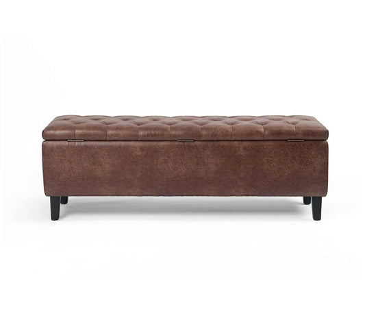 Custom Leather Bench Cushion Cover – Hana Exports