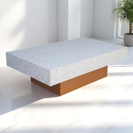 Handmade Bone Inlay Coffee Table – Camel Bone & Resin Furniture by HANA EXPORTS