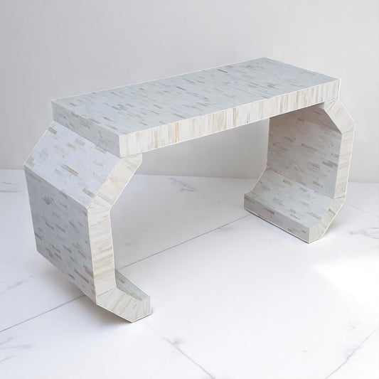 Handmade Bone Inlay Console Table – Camel Bone & Resin Furniture by HANA EXPORTS