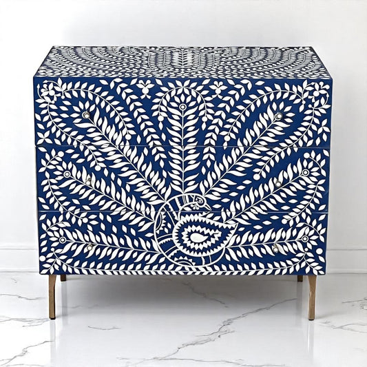 Handmade Bone Inlay Sideboard Cabinet – Modern Storage by HANA EXPORTS | Wood & Resin Inlay