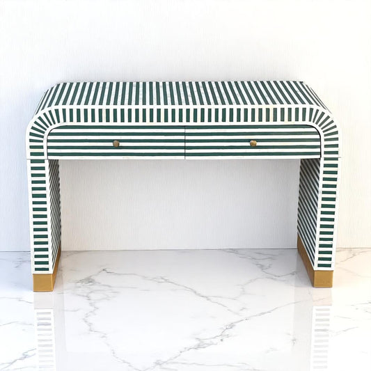 Handmade Bone Inlay Console Table – Artistic Hallway Table by HANA EXPORTS