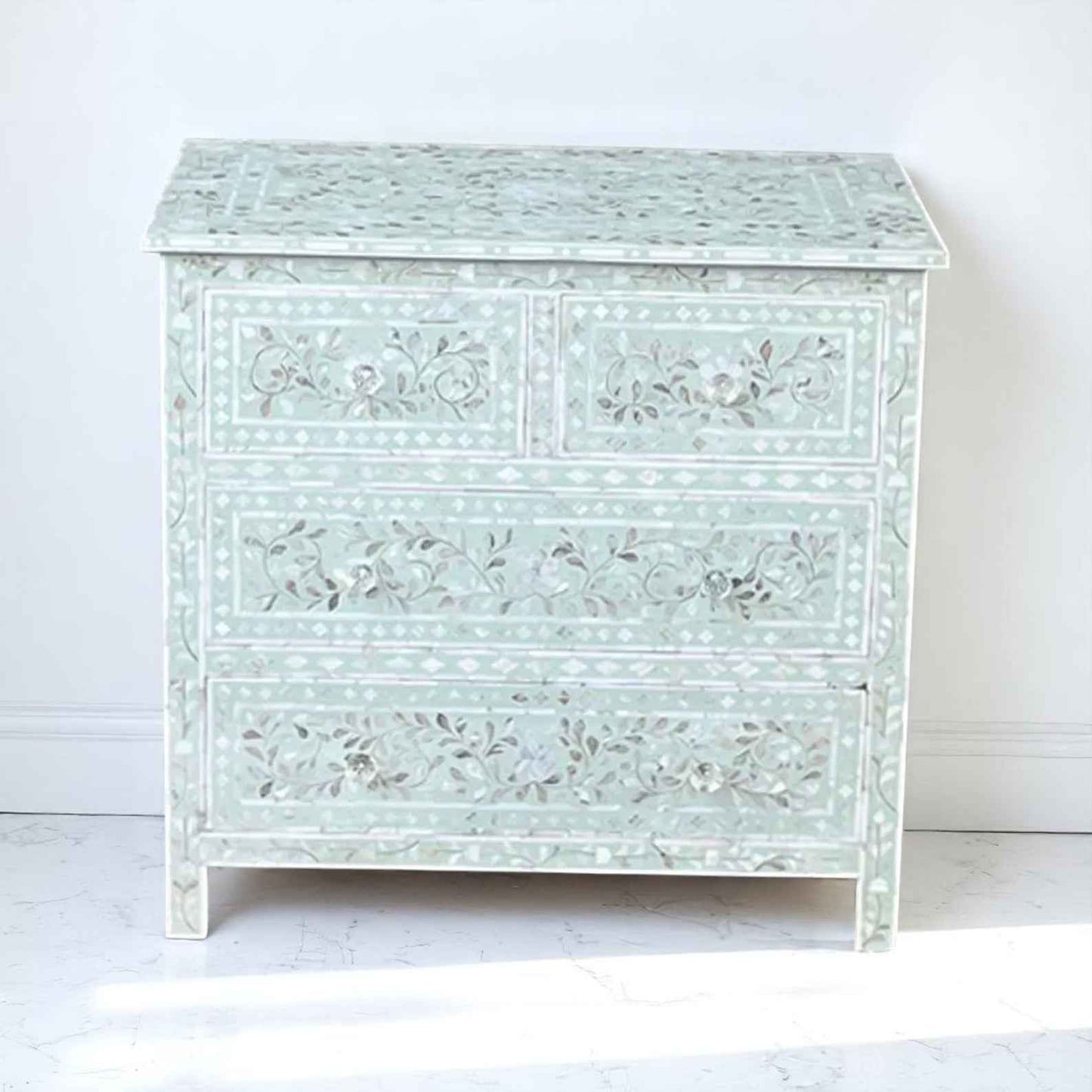 Handmade MOP Inlay Sideboard Cabinet – Elegant Storage Furniture by HANA EXPORTS
