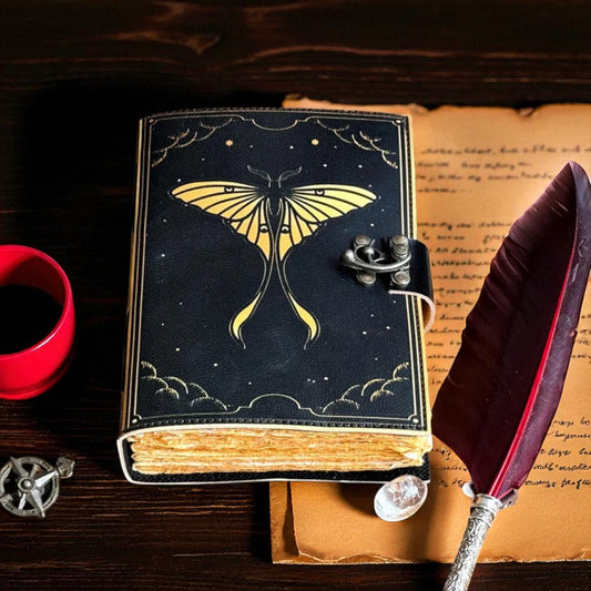 Handmade Leather Lined Journal – Travel, Gratitude, and Daily Writing Notebook | HANA EXPORTS