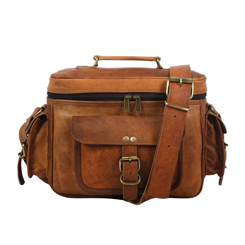 Premium Vintage Leather camera Bag - Hana Exports