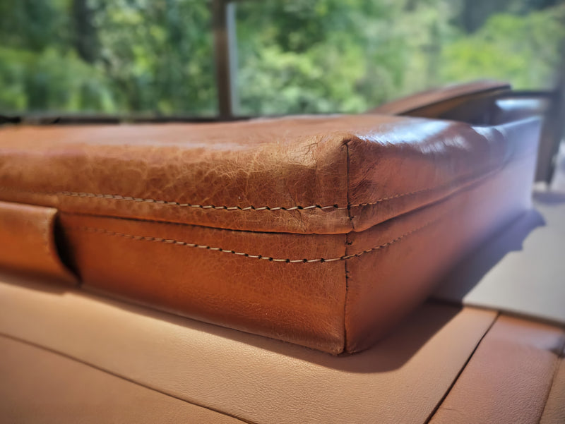 Custom Leather Cushion Cover | Genuine Replacement for Benches, Mid-Century Chairs & Window Seats | Durable Upholstery - Hana Exports
