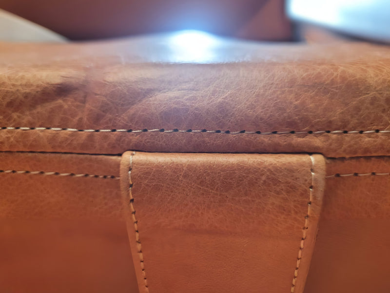 Custom Leather Cushion Cover | Genuine Replacement for Benches, Mid-Century Chairs & Window Seats | Durable Upholstery - Hana Exports