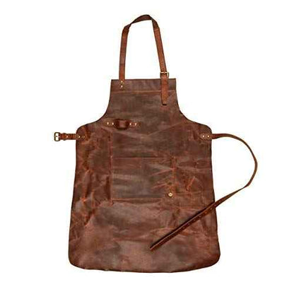 Hana Exports Premium Leather Work Apron – Durable