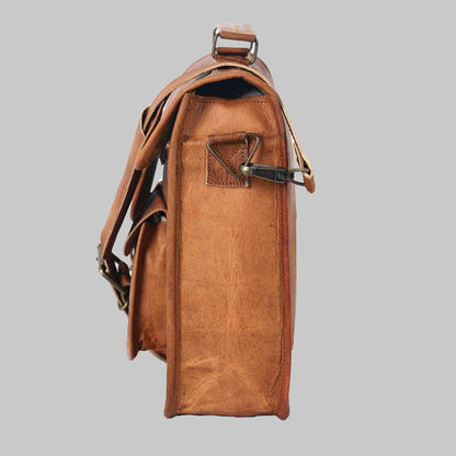 Leather Laptop Satchel – Custom Fit | Hana Exports