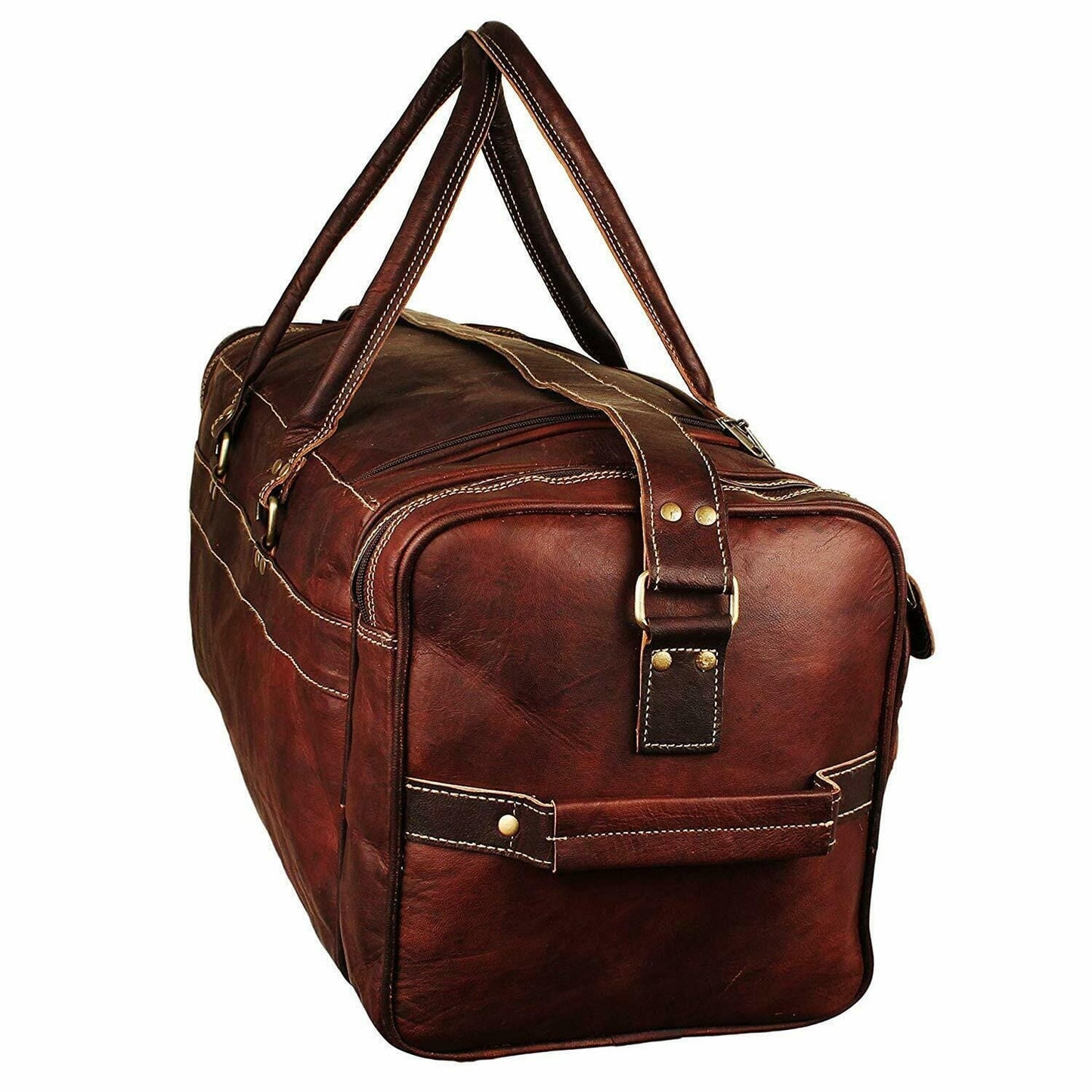 Men’s Handmade Leather Travel Duffel Bag