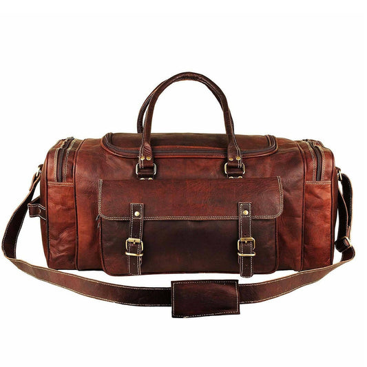 Men’s Handmade Leather Travel Duffel Bag