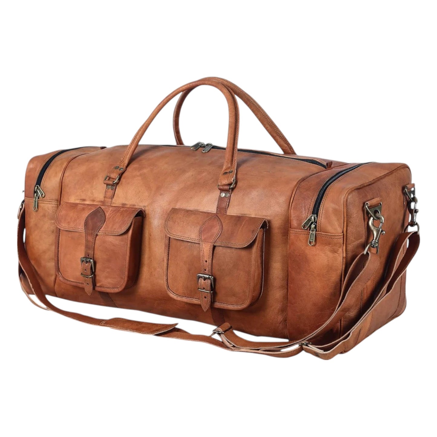 Premium Leather Duffle Bag – Stylish & Durable