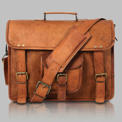Leather Laptop Satchel – Custom Fit | Hana Exports