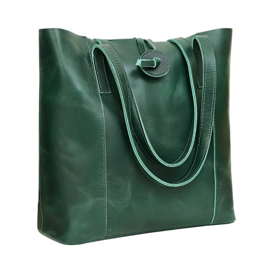 Premium Leather Tote Bag – Stylish, Durable - Hana Exports