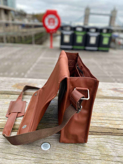 Handmade Vintage Leather Messenger Satchel