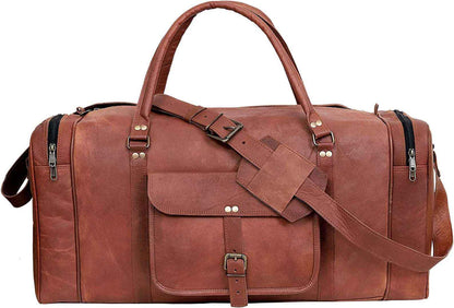 Genuine Leather Duffel Bag – Durable & Stylish
