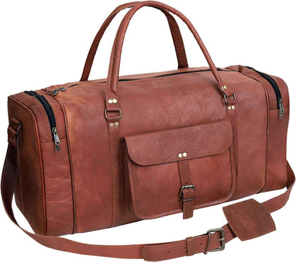 Genuine Leather Duffel Bag – Durable & Stylish