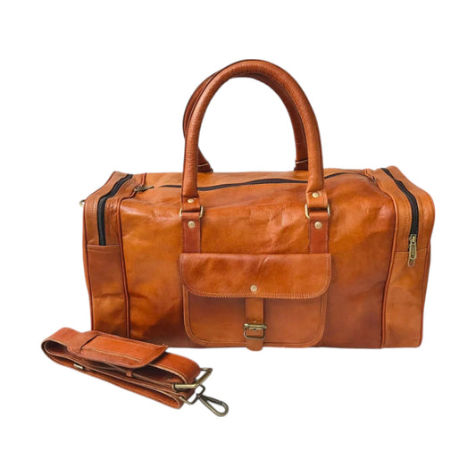 Men’s Handmade Leather Travel Duffel Bag