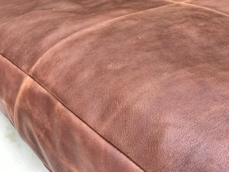 Custom genuine leather replacement cushions. window cushion cover - Hana Exports
