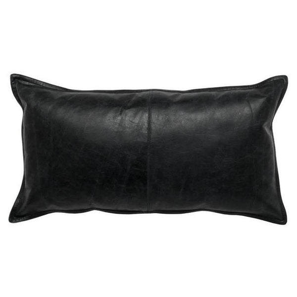 Lambskin Leather Cushion Cover, Hand Made Leather Cover - Hana Exports