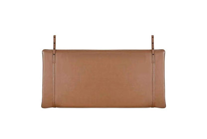 Custom Honey Gold Real Leather Headboard Cushion