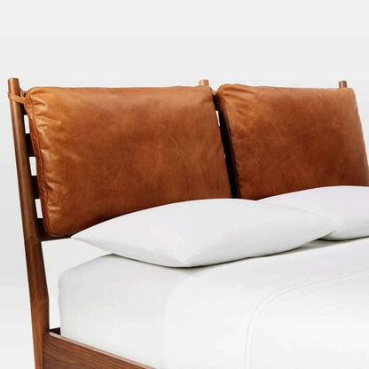 Customized Genuine Leather Headboard Cover
