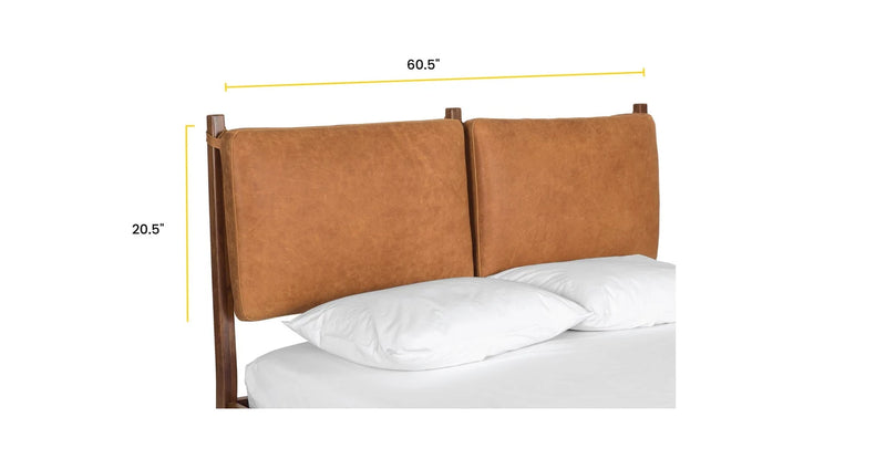 Customized Genuine Leather Headboard Cover, Headboard Cushion - Hana Exports