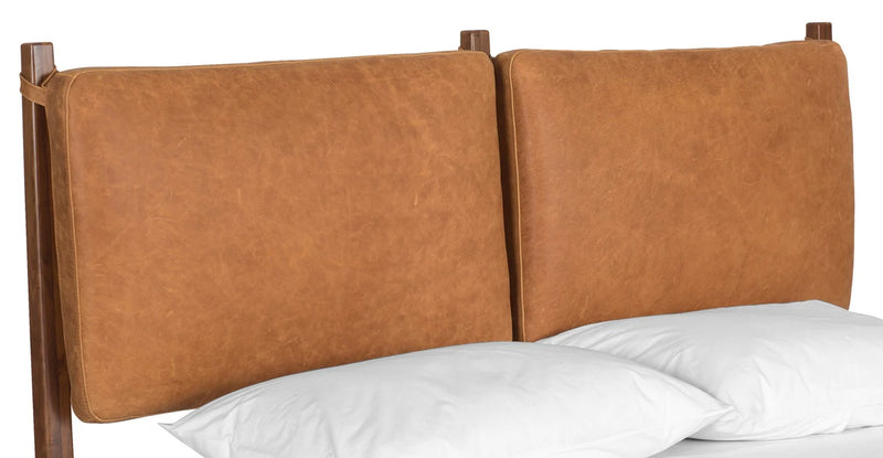 Customized Genuine Leather Headboard Cover, Headboard Cushion - Hana Exports