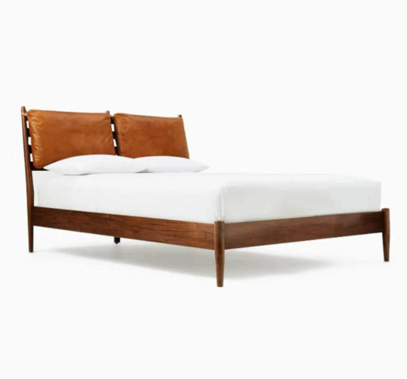 Customized Genuine Leather Headboard Cover, Headboard Cushion - Hana Exports