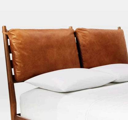 Custom Genuine Leather Headboard Cover
