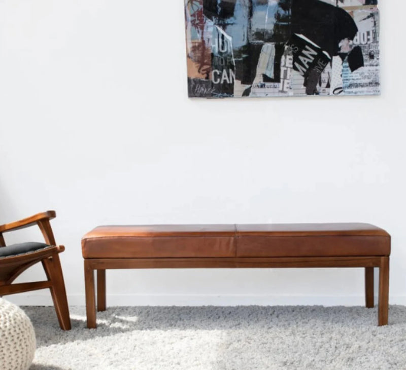 Custom genuine leather replacement cushions - Hana Exports