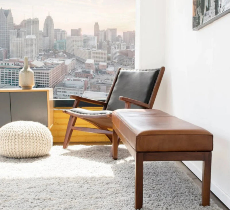 Custom genuine leather replacement cushions - Hana Exports