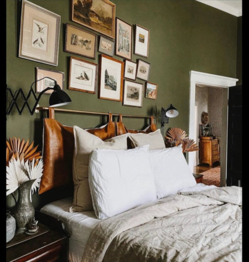 Customized Genuine Leather Headboard Cover, Headboard Cushion - Hana Exports