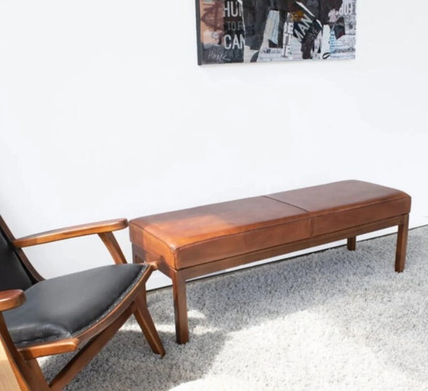 Custom genuine leather replacement cushions - Hana Exports