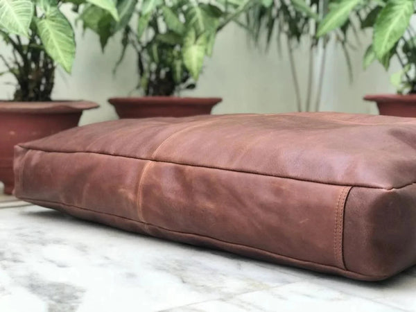 Customized Genuine Leather Seat Cushion Cover - Hana Exports