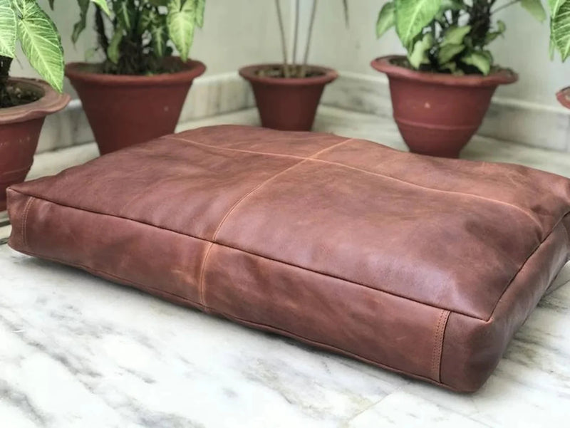 Customized Genuine Leather Seat Cushion Cover - Hana Exports