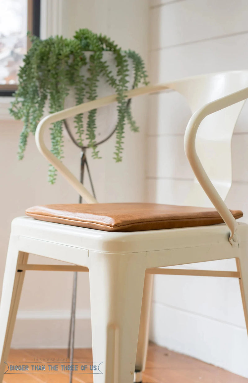 Leather chair pads, Chair Cushions with Ties - Hana Exports