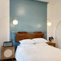 Customized Genuine leather Headboard cover, Queen size Headboard - Hana Exports