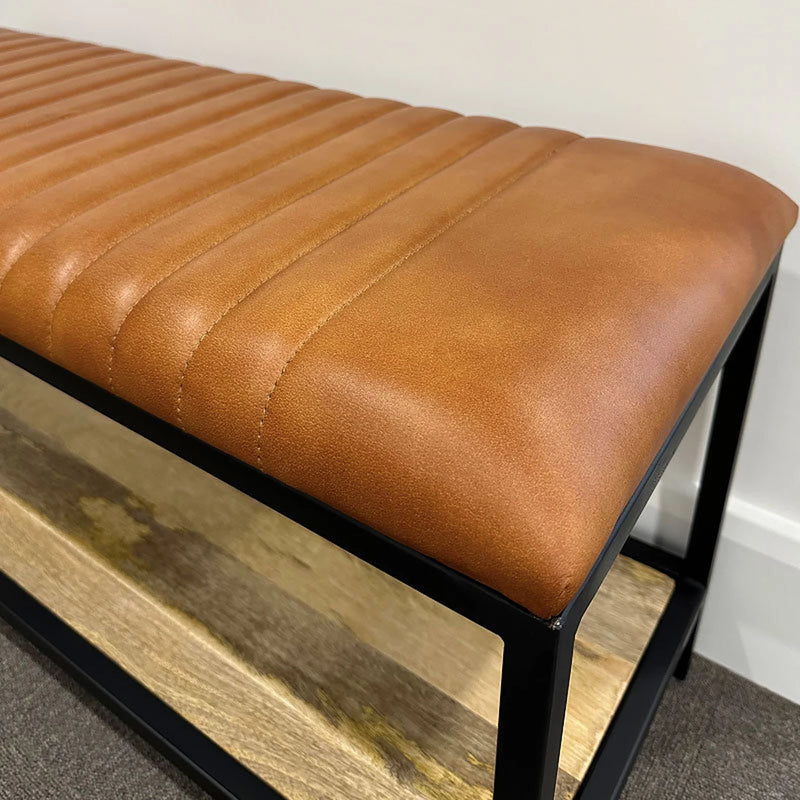 Custom genuine leather replacement cushions. window cushion cover - Hana Exports