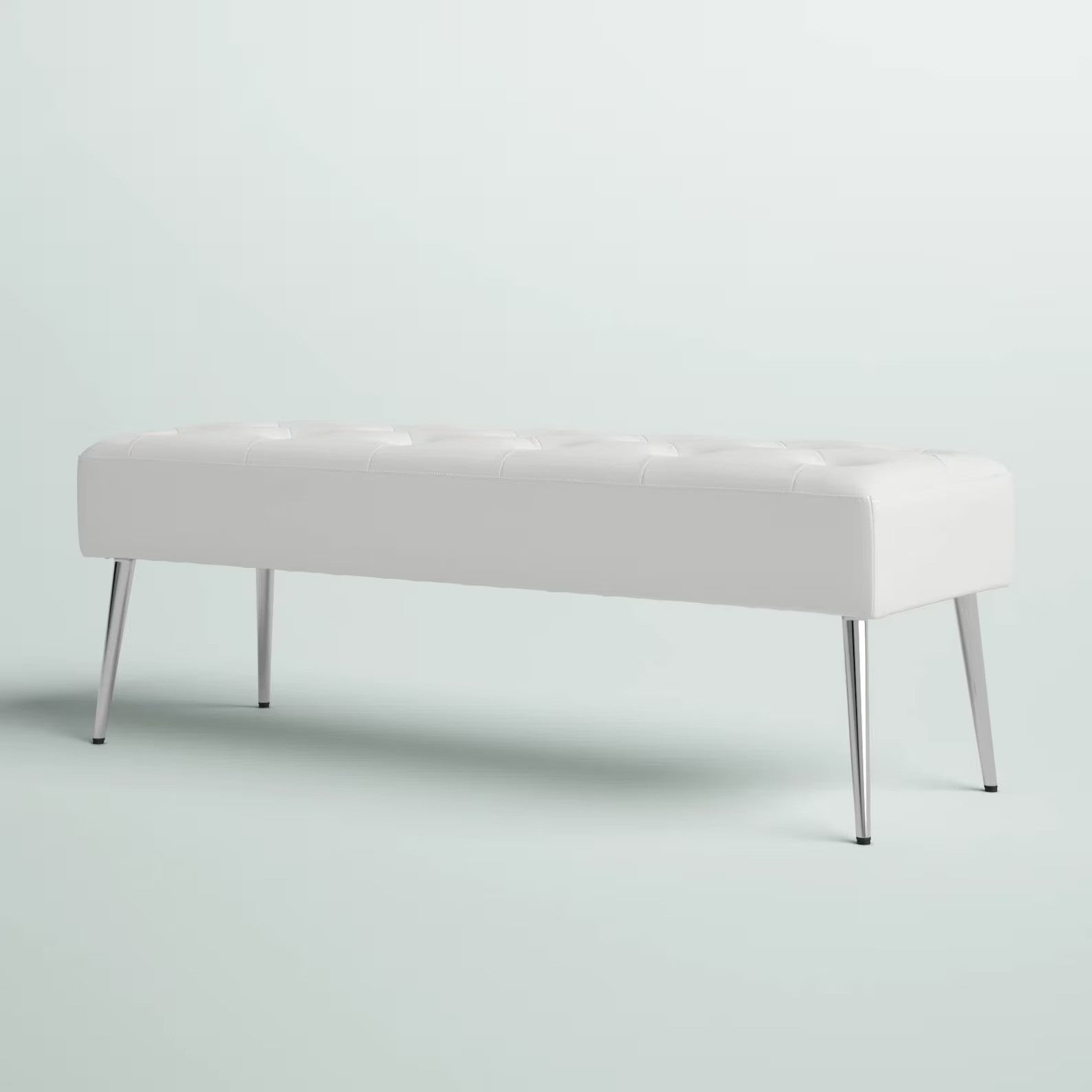Bench with Full Grain Leather Upholstered Cushion - Hana Exports