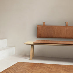 Custom genuine leather replacement cushions. window cushion cover - Hana Exports