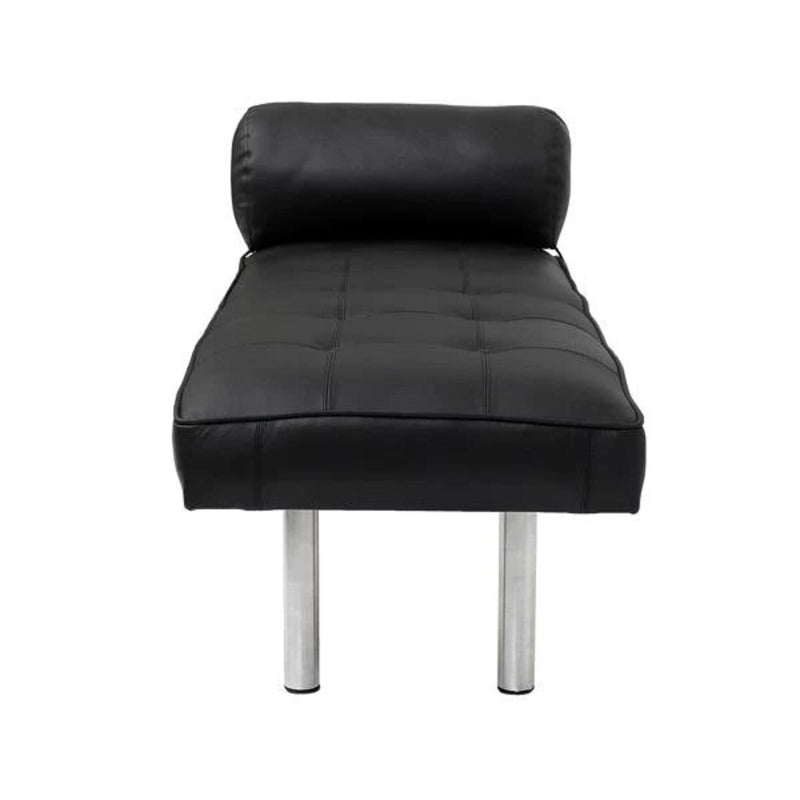 Bench with Full Grain Leather Upholstered Cushion - Hana Exports