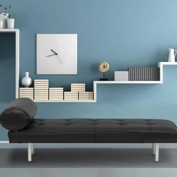 Bench with Full Grain Leather Upholstered Cushion - Hana Exports