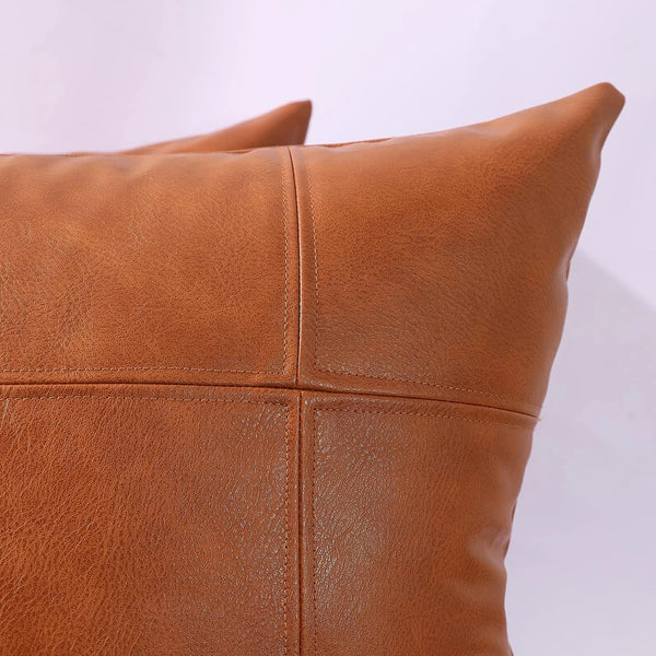 100% Lambskin Leather Pillow Cover - Sofa Cushion. - Hana Exports